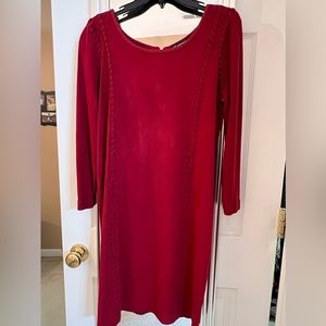 INC International Concepts burgundy dress